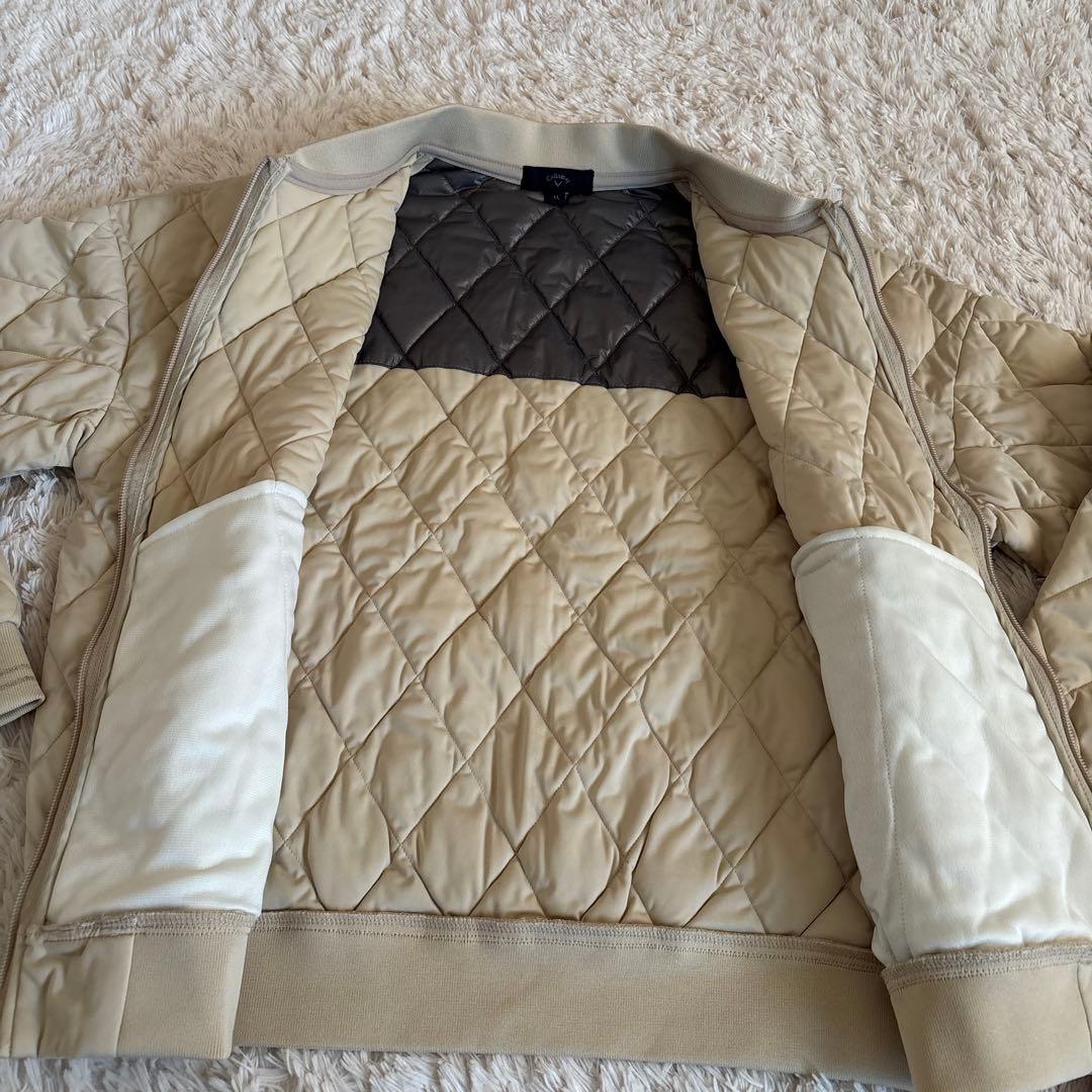 新品　キャロウェイ　中綿 フルジップ ブルゾン　ベージュ　LL 送料込み