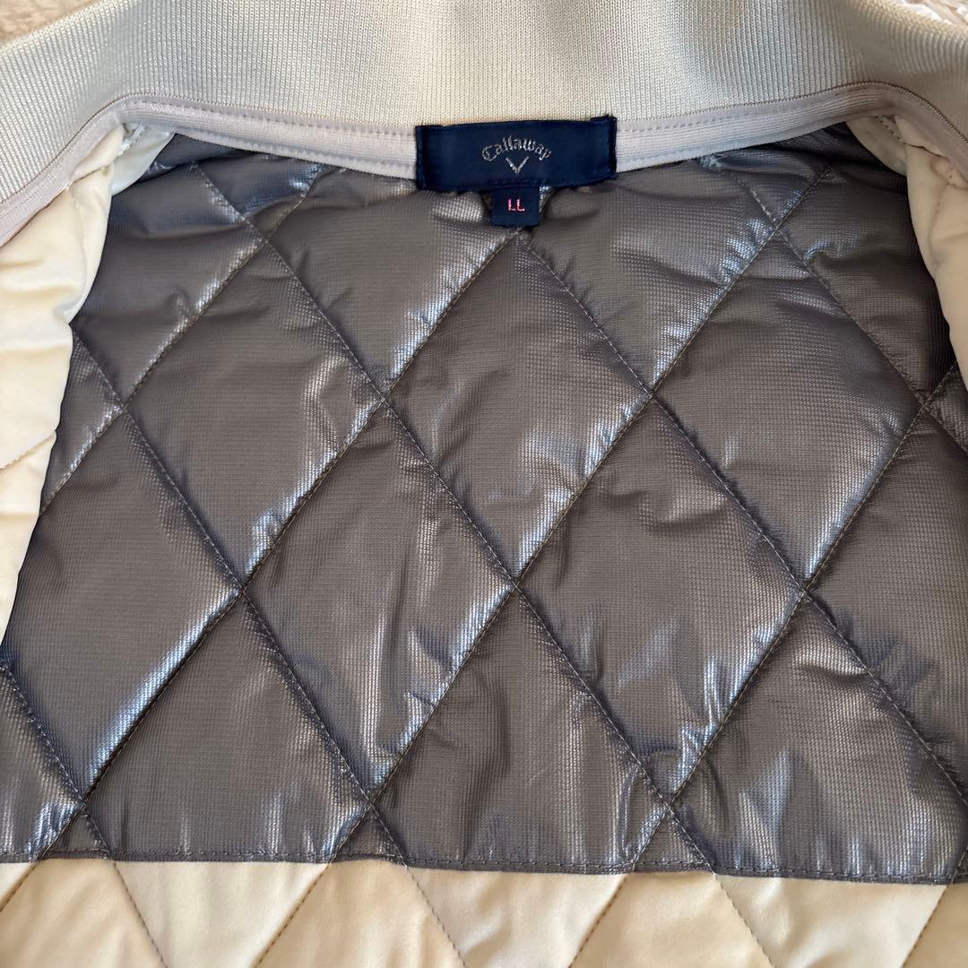 新品　キャロウェイ　中綿 フルジップ ブルゾン　ベージュ　LL 送料込み