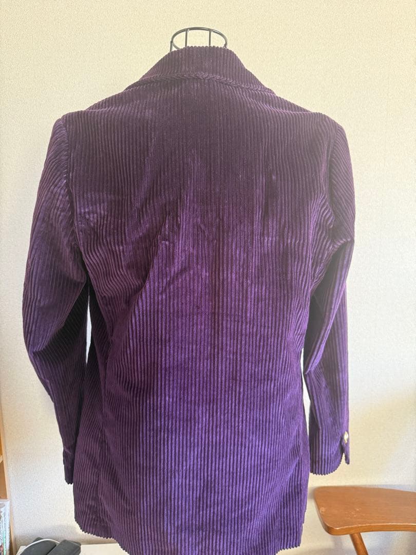 Rowing Blazers USA製 太畝コーデュロイ テーラード紫 金ボタン