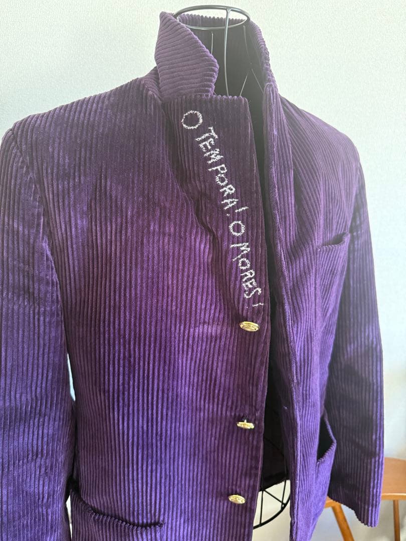 Rowing Blazers USA製 太畝コーデュロイ テーラード紫 金ボタン