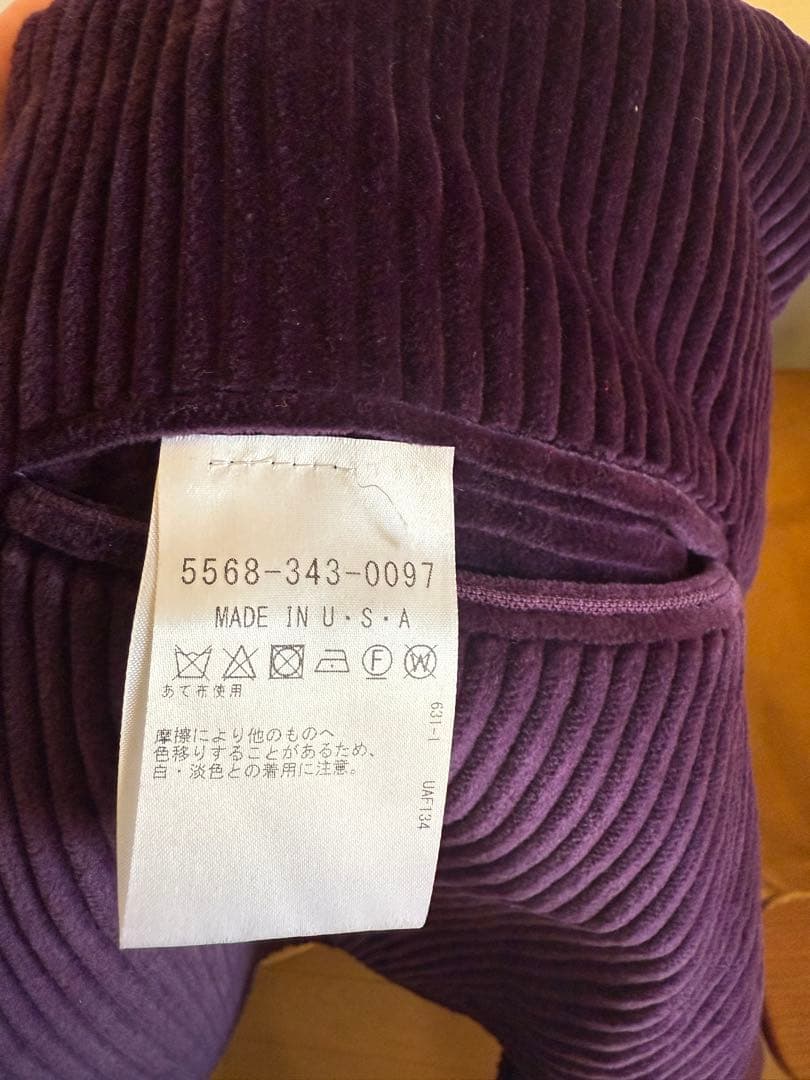 Rowing Blazers USA製 太畝コーデュロイ テーラード紫 金ボタン