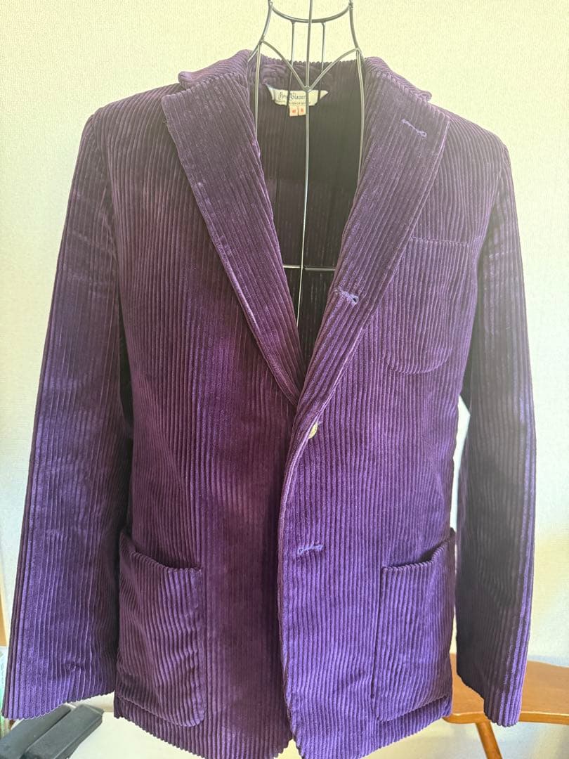 Rowing Blazers USA製 太畝コーデュロイ テーラード紫 金ボタン