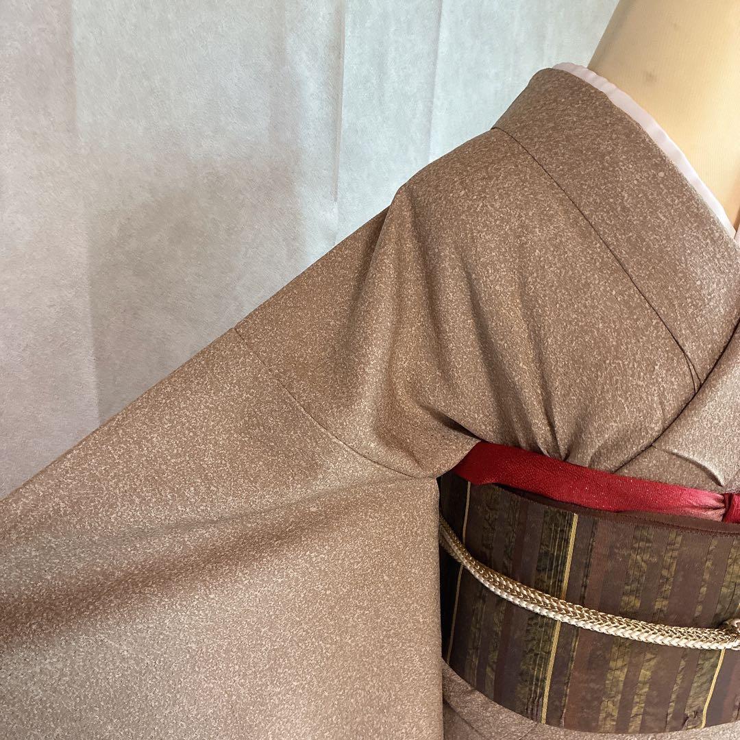 〈長襦袢➕〉訪問着　フルセット　着物　正絹　卒業式　オリエンタル　唐草　J10