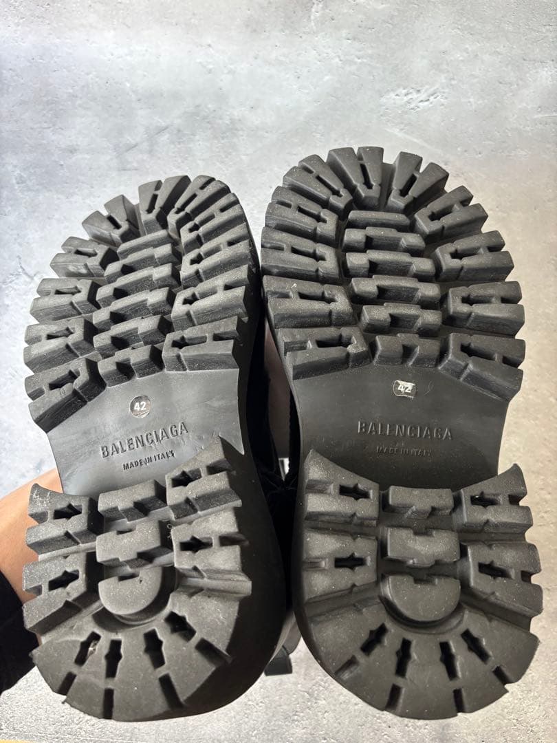 バレンシアガ BALENCIAGA　ストンパーレザーブーツ