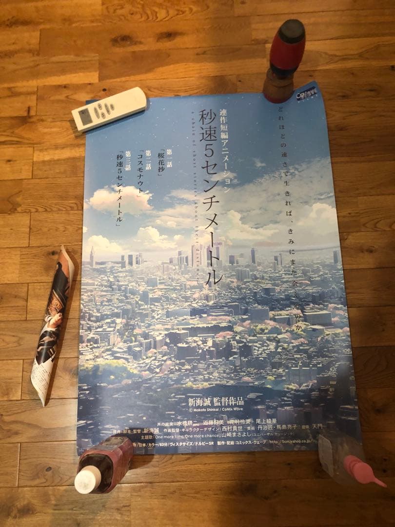 秒速5センチメートル B2ポスター 3部セット　新海誠