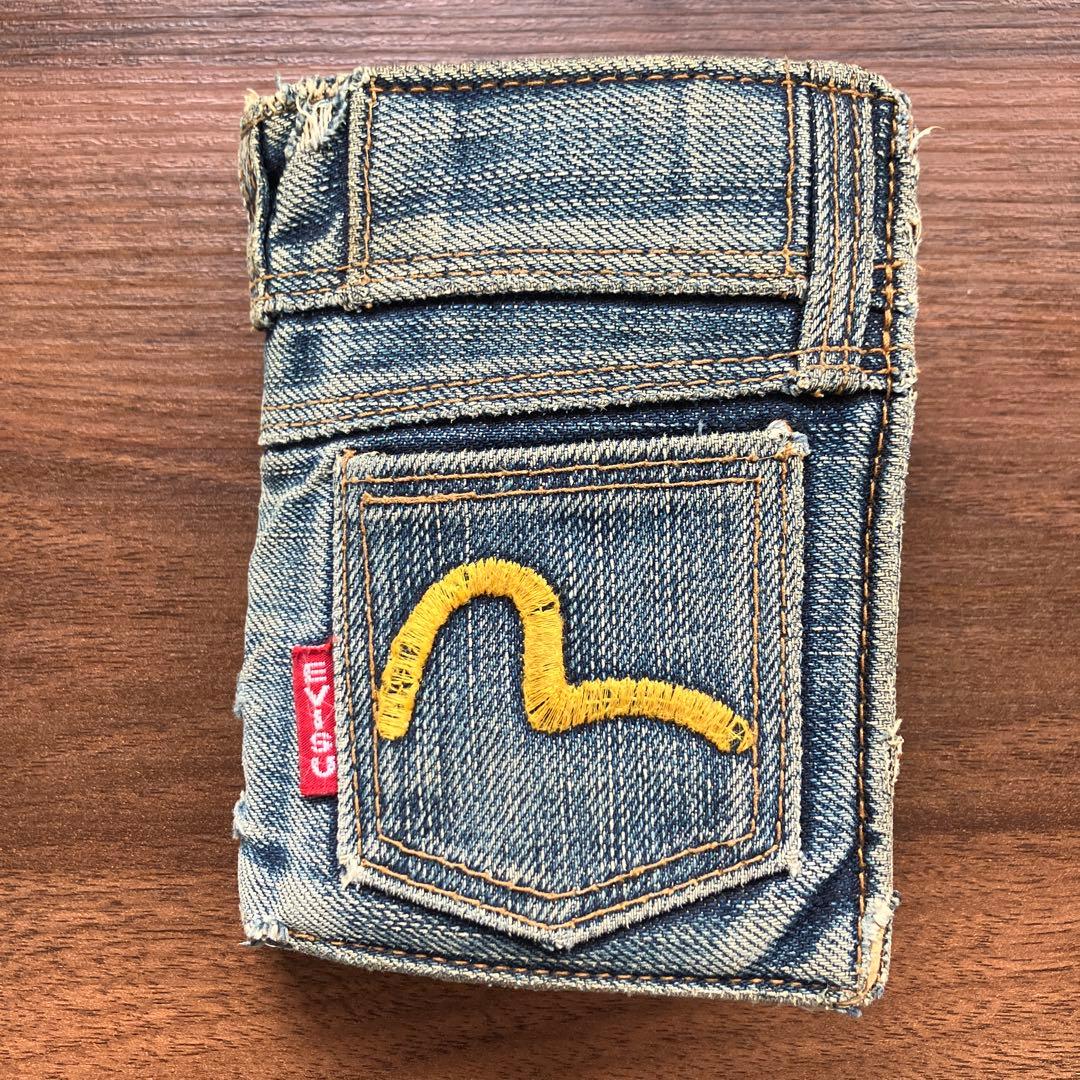 デニムポケットデザイン 二つ折り財布　ビンテージ