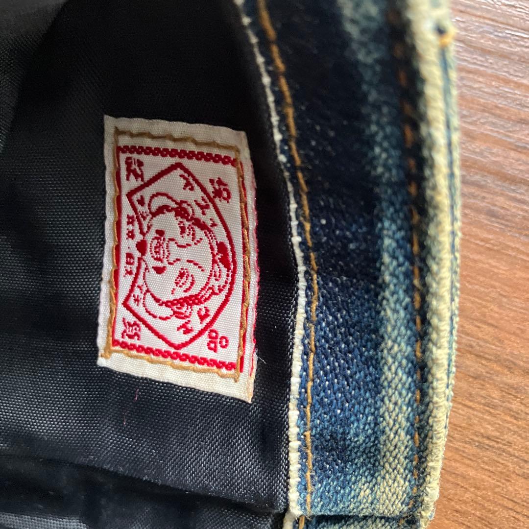 デニムポケットデザイン 二つ折り財布　ビンテージ