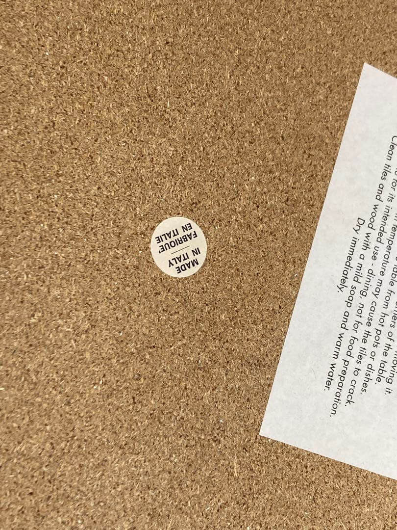 イタリア製 タイル ウッド ローテーブル コーヒーテーブル センターテーブル ナ