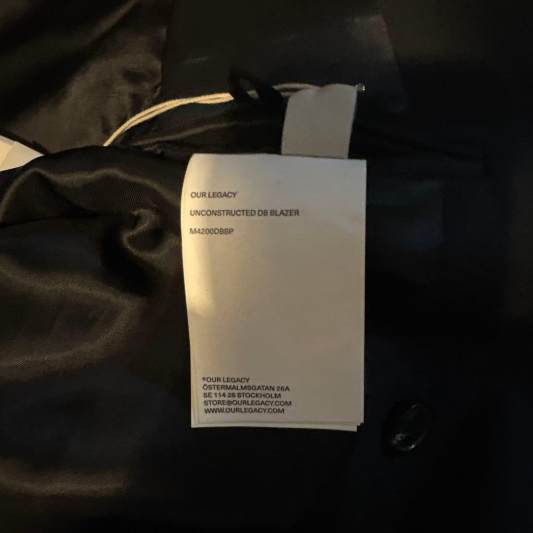【新品・未使用】OUR LEGACY UNCONSTRUCTED BLAZER