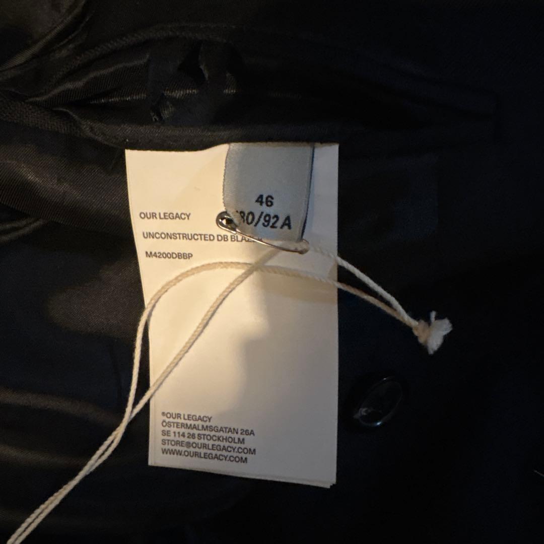【新品・未使用】OUR LEGACY UNCONSTRUCTED BLAZER
