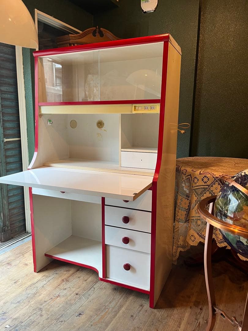 ooo＊ライティングデスク 勉強机 学習机レトロポップ 昭和レトロ 当時物