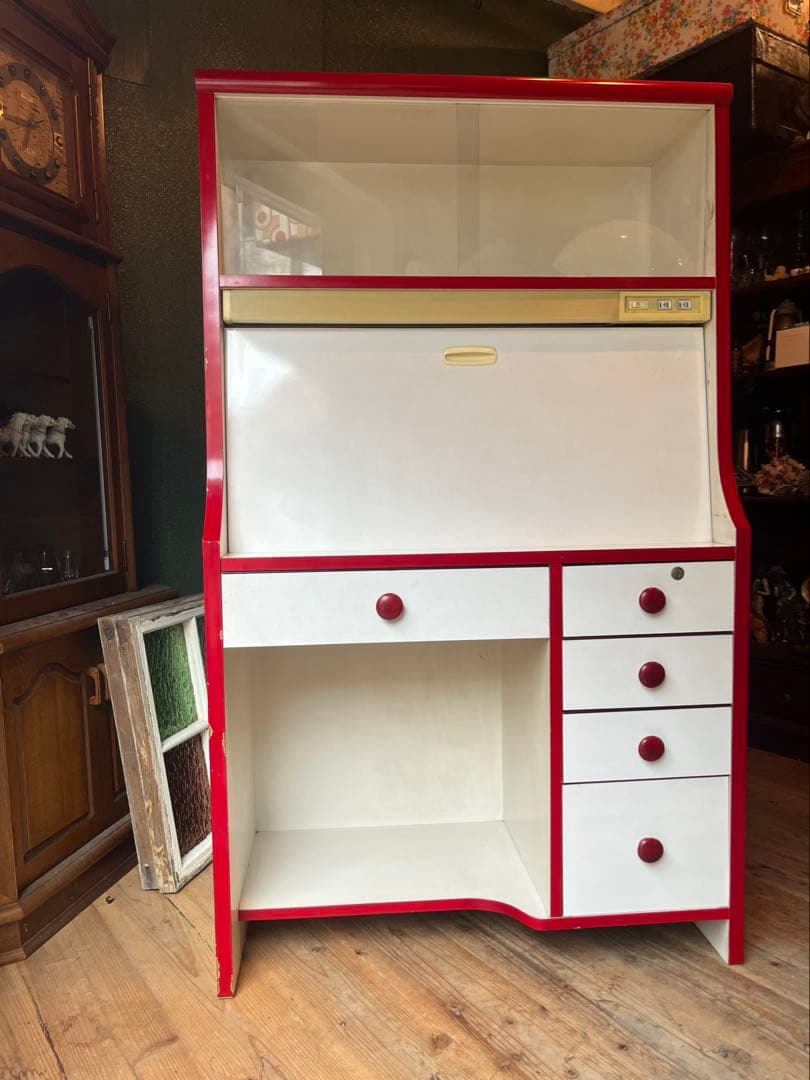 ooo＊ライティングデスク 勉強机 学習机レトロポップ 昭和レトロ 当時物