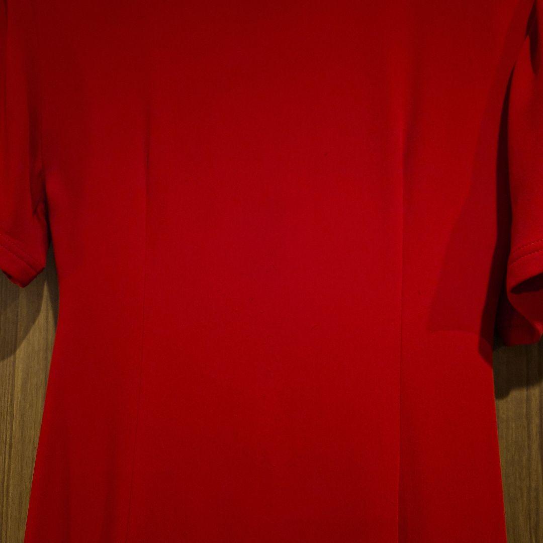 VALENTINO 赤 スリット入り ワンピース