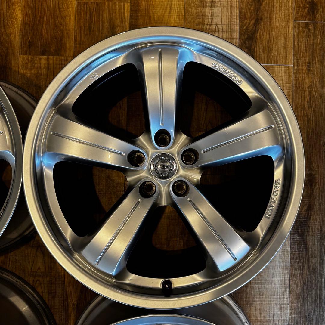 美品Z33バージョンニスモ380RS純正19インチ鍛造ホイール4本セット