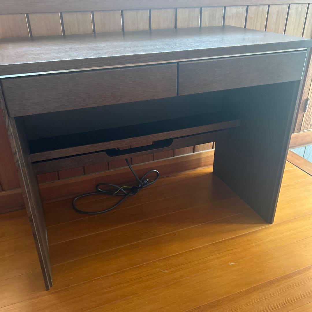 【彼方】カリモク学習机　木製デスク 引き出し付き