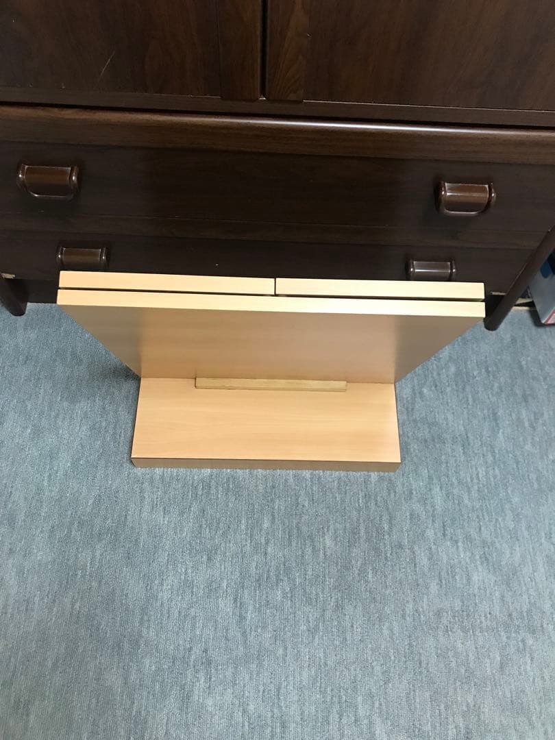 三面鏡　卓上　折りたたみ式　木製