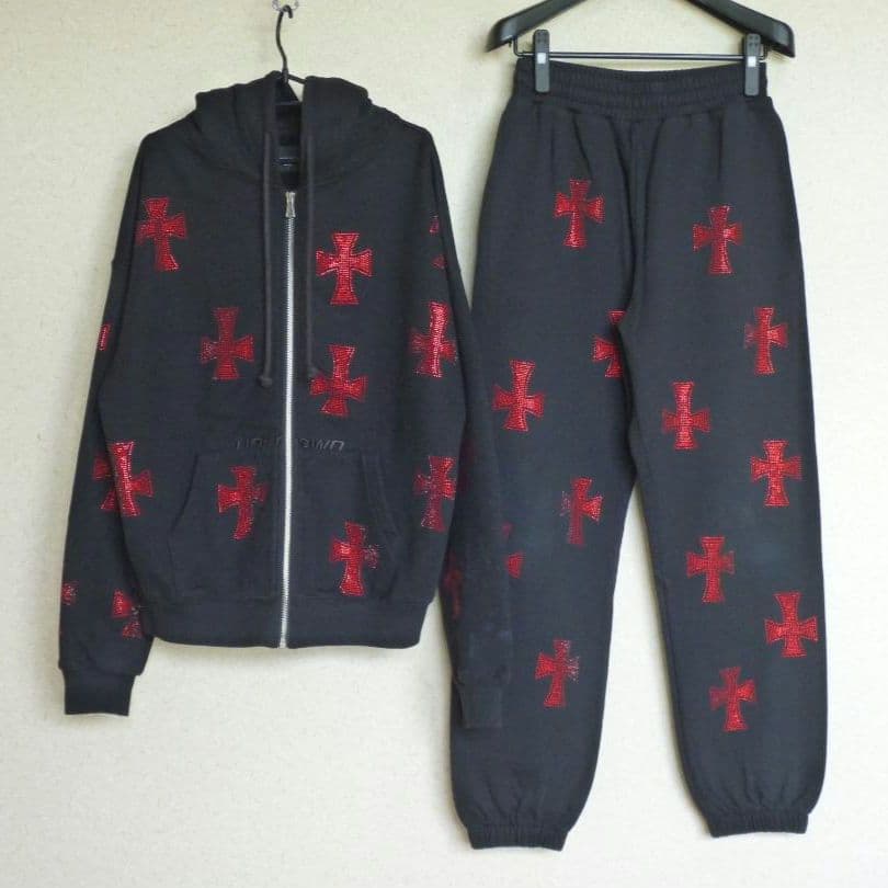 ^._.^　unknown　アンノウン　パーカー　セットアップ　黒　S