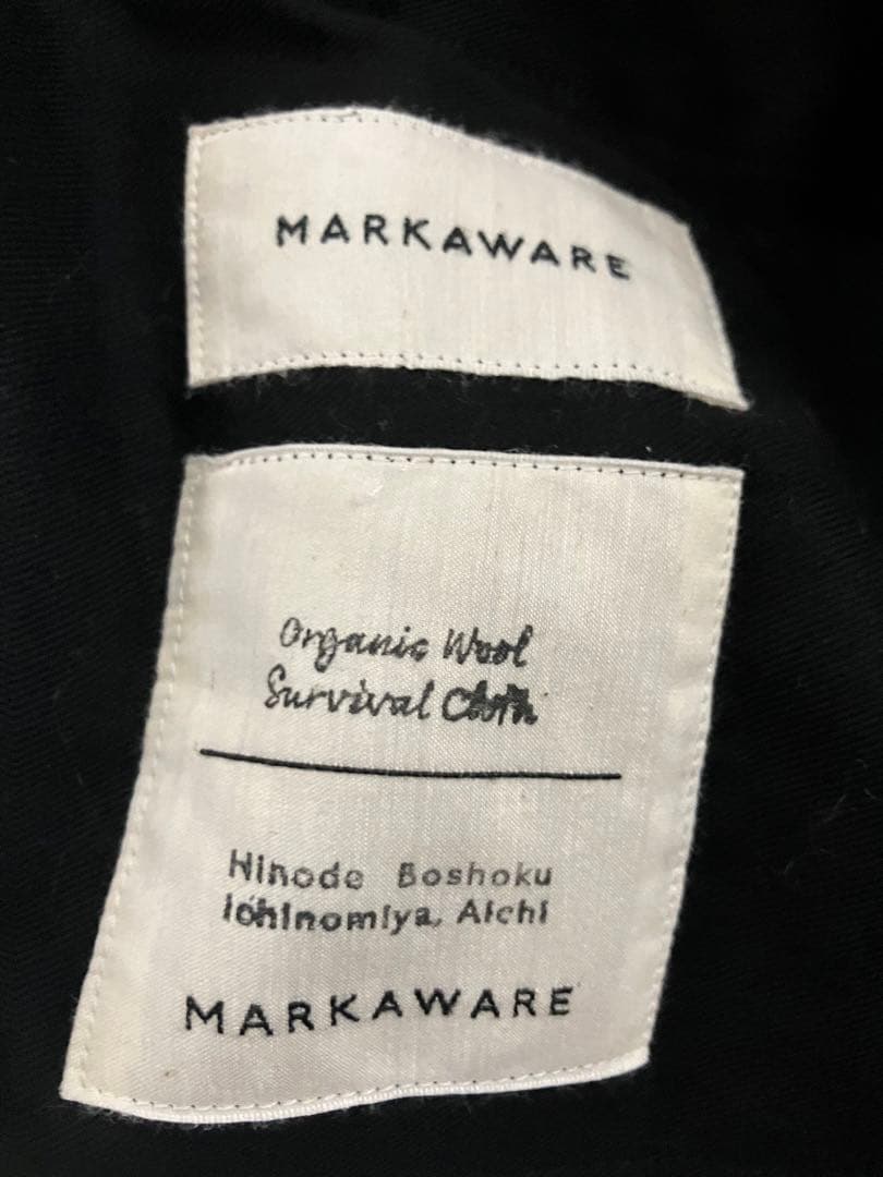 markaware 23AW ウールサバイバルクロスダブルプリーテッド