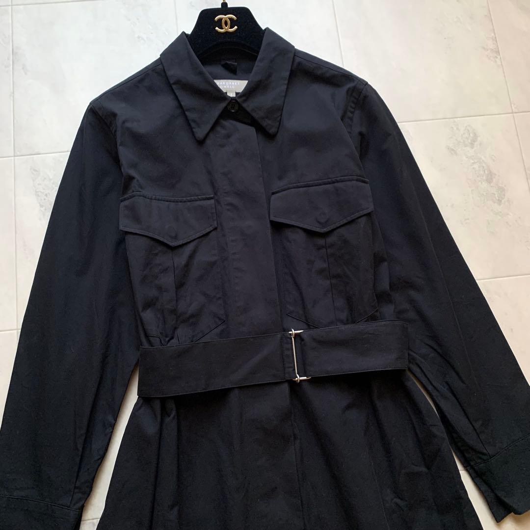 美品♡2022年♡マーガレットハウエル コットンツイル ワンピース ロング S