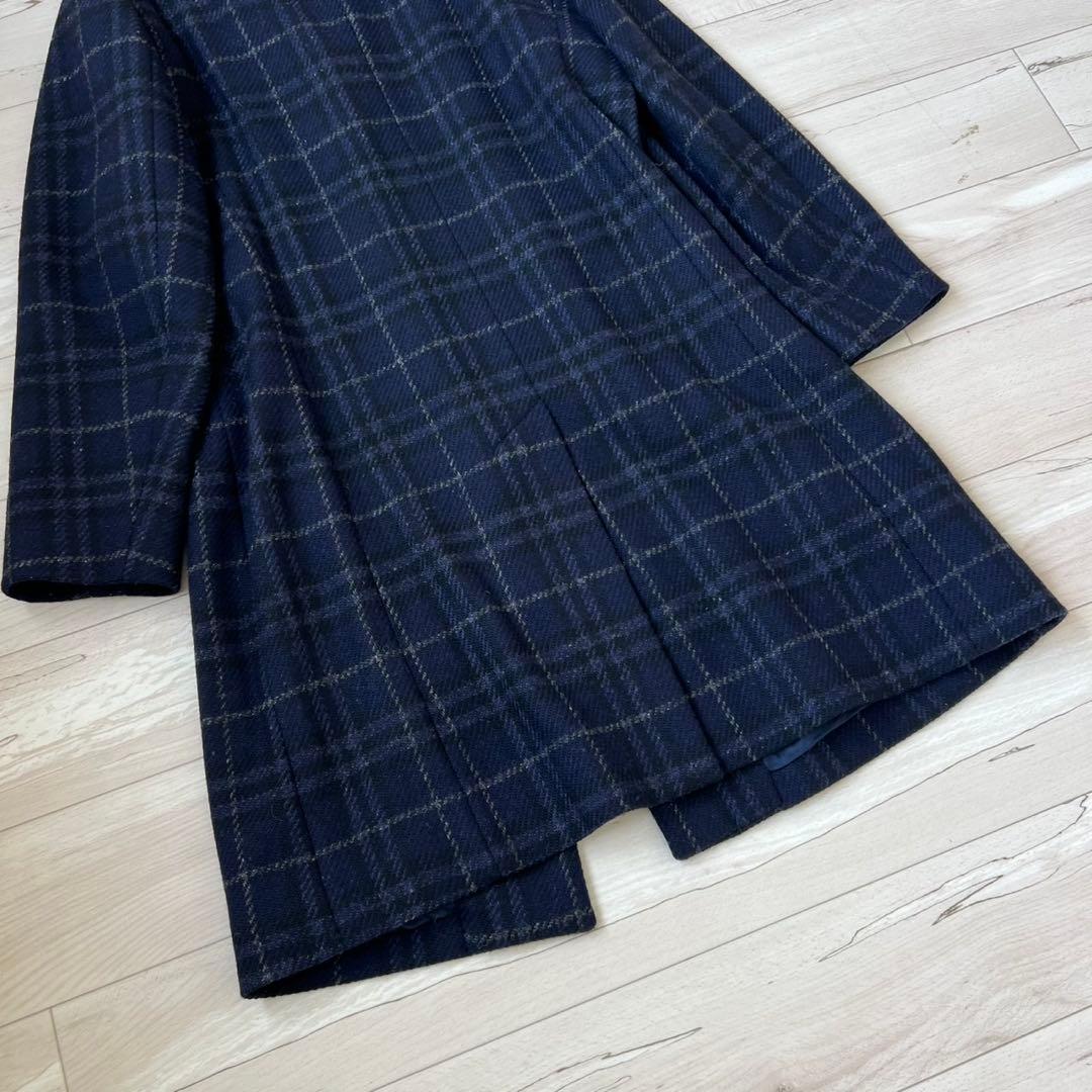 BURBERRY LONDON ロングコート チェック ウール イギリス製
