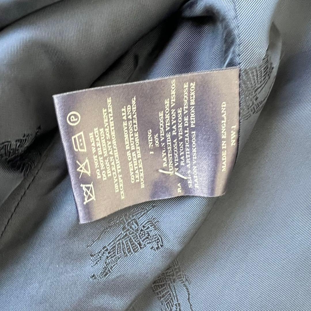 BURBERRY LONDON ロングコート チェック ウール イギリス製