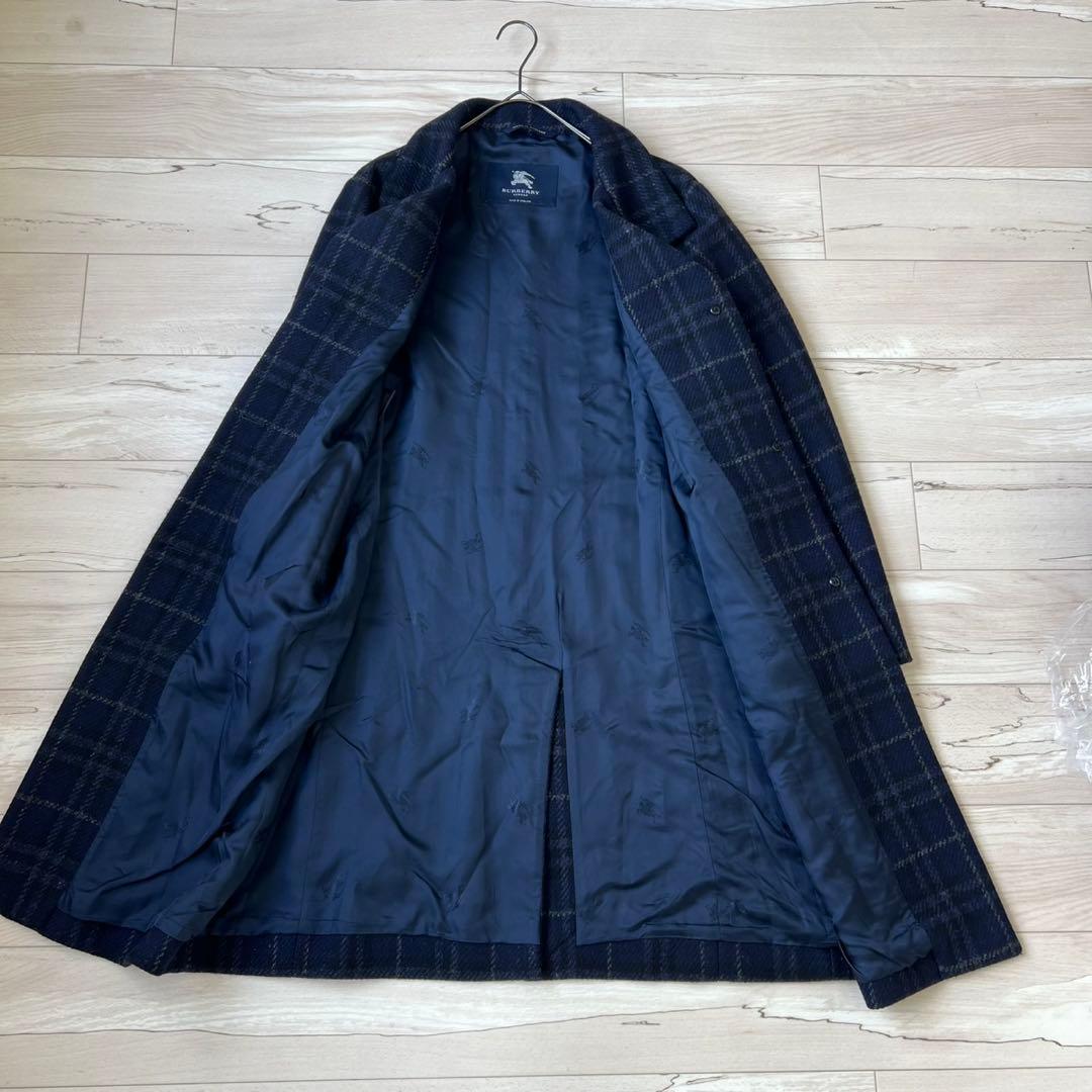 BURBERRY LONDON ロングコート チェック ウール イギリス製