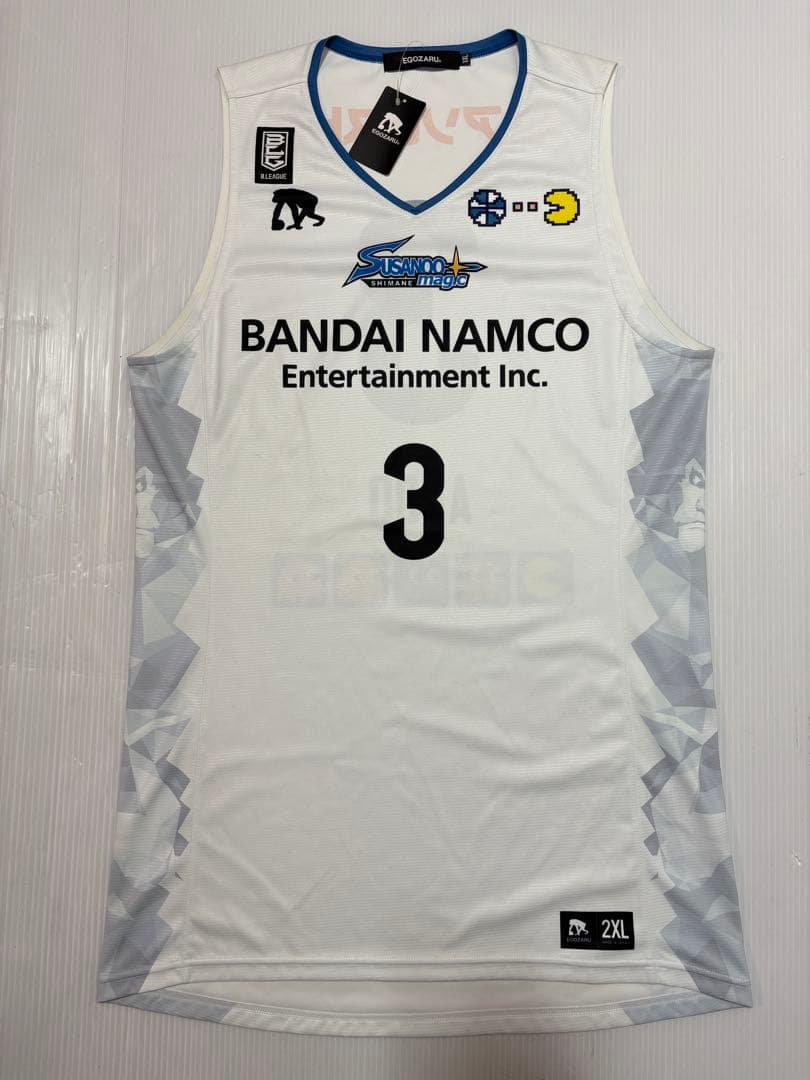 未使用 島根スサノオマジック 安藤誓哉 ユニフォーム　アウェイ 2XL バスケ