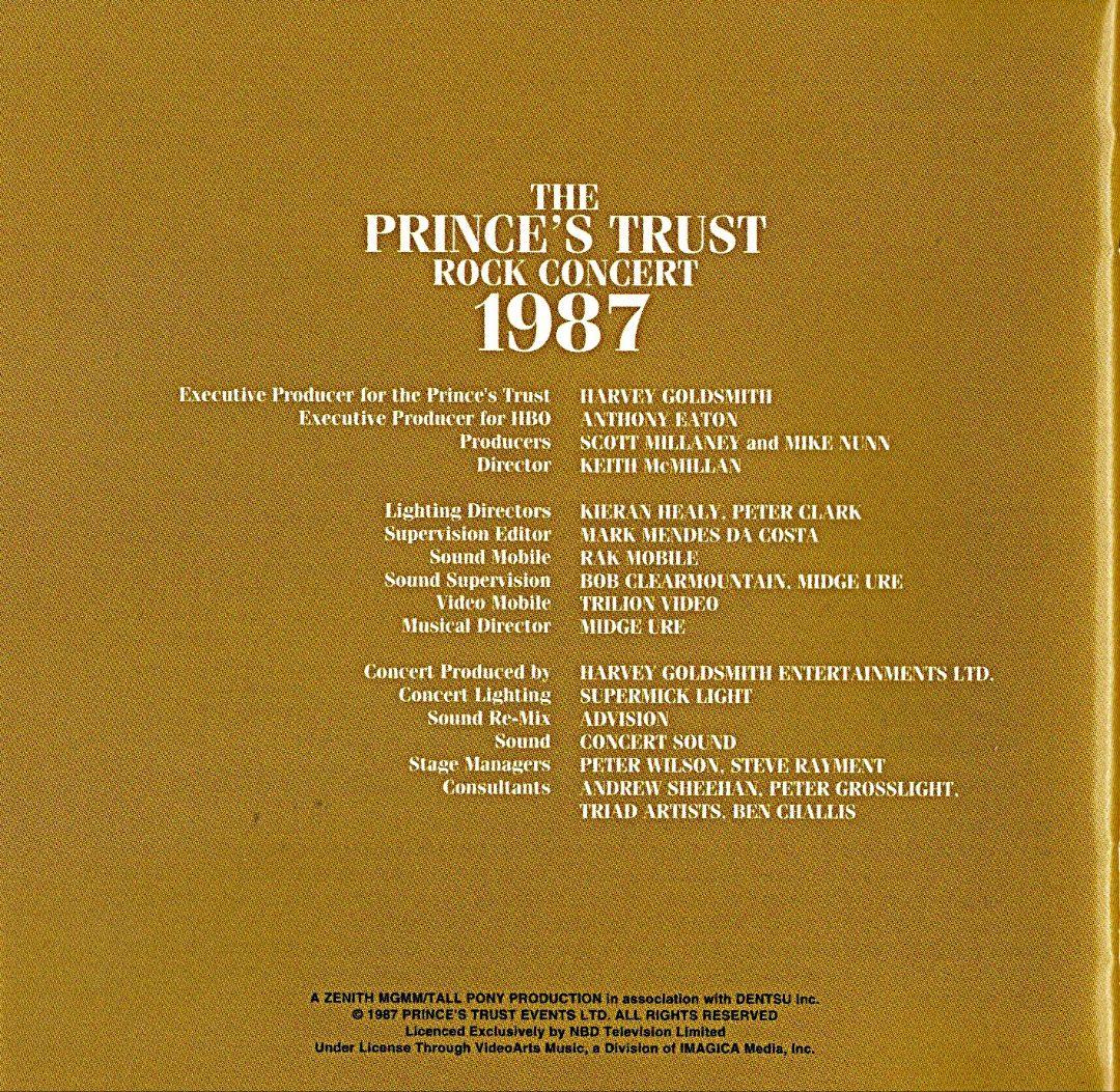 PRINCE'STRUST ROCK CONCERT 1987国内盤DVD+CD