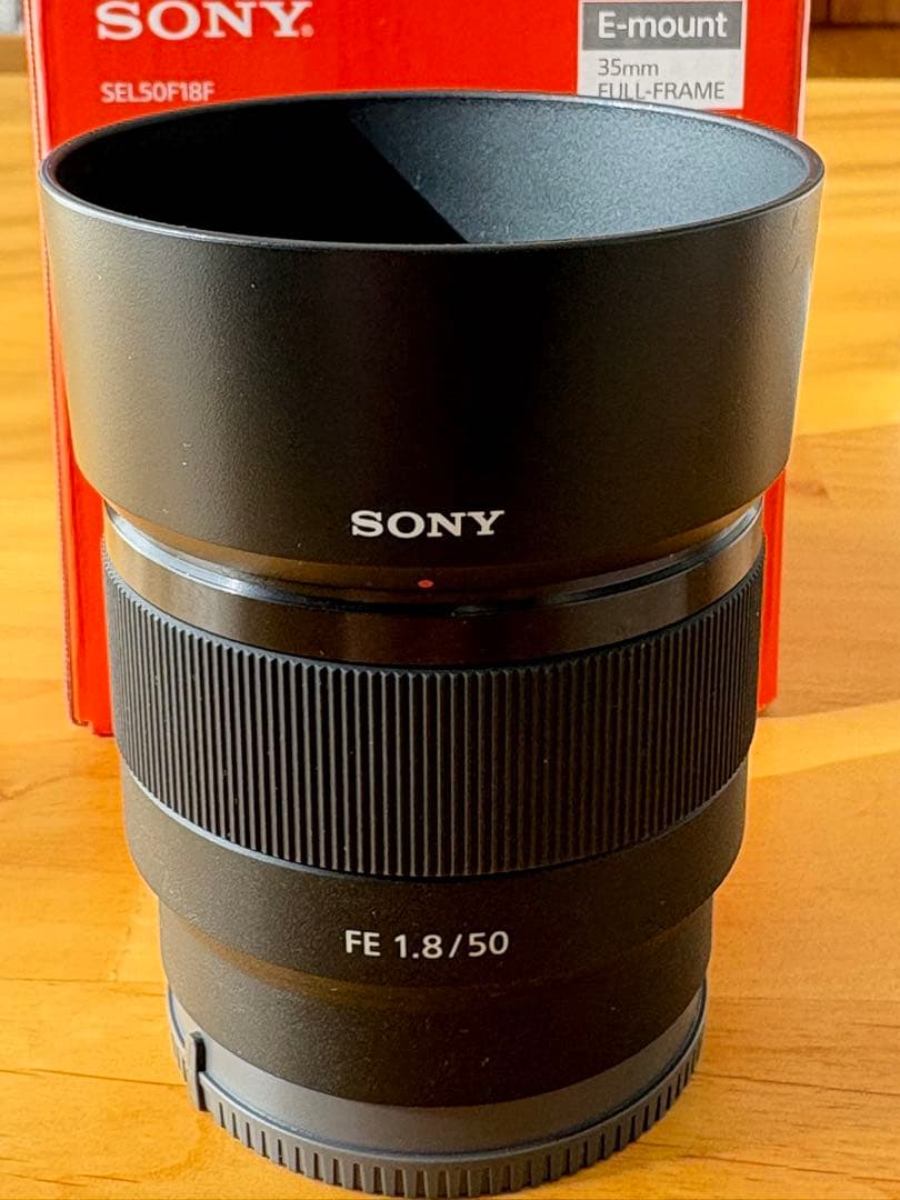 SONY FE 50mm F1.8 Eマウントレンズ　レンズフィルター付き　美品