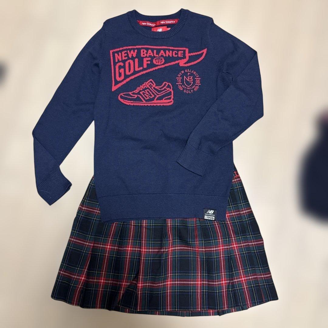 ゴルフウェア3点セット セーター　ポロシャツ　スカート　New Balance