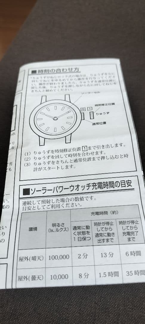 アガットイエローゴールドソーラーパワーウォッチ