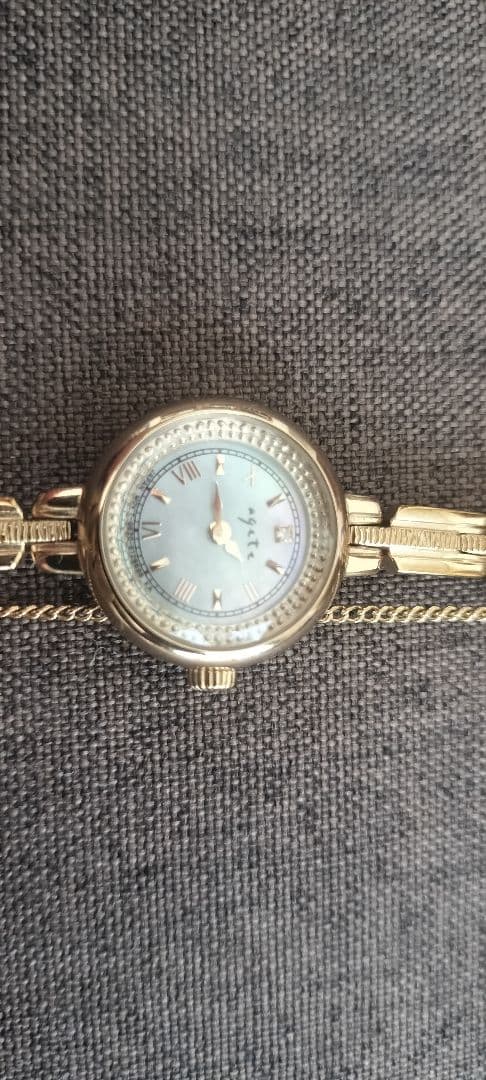 アガットイエローゴールドソーラーパワーウォッチ