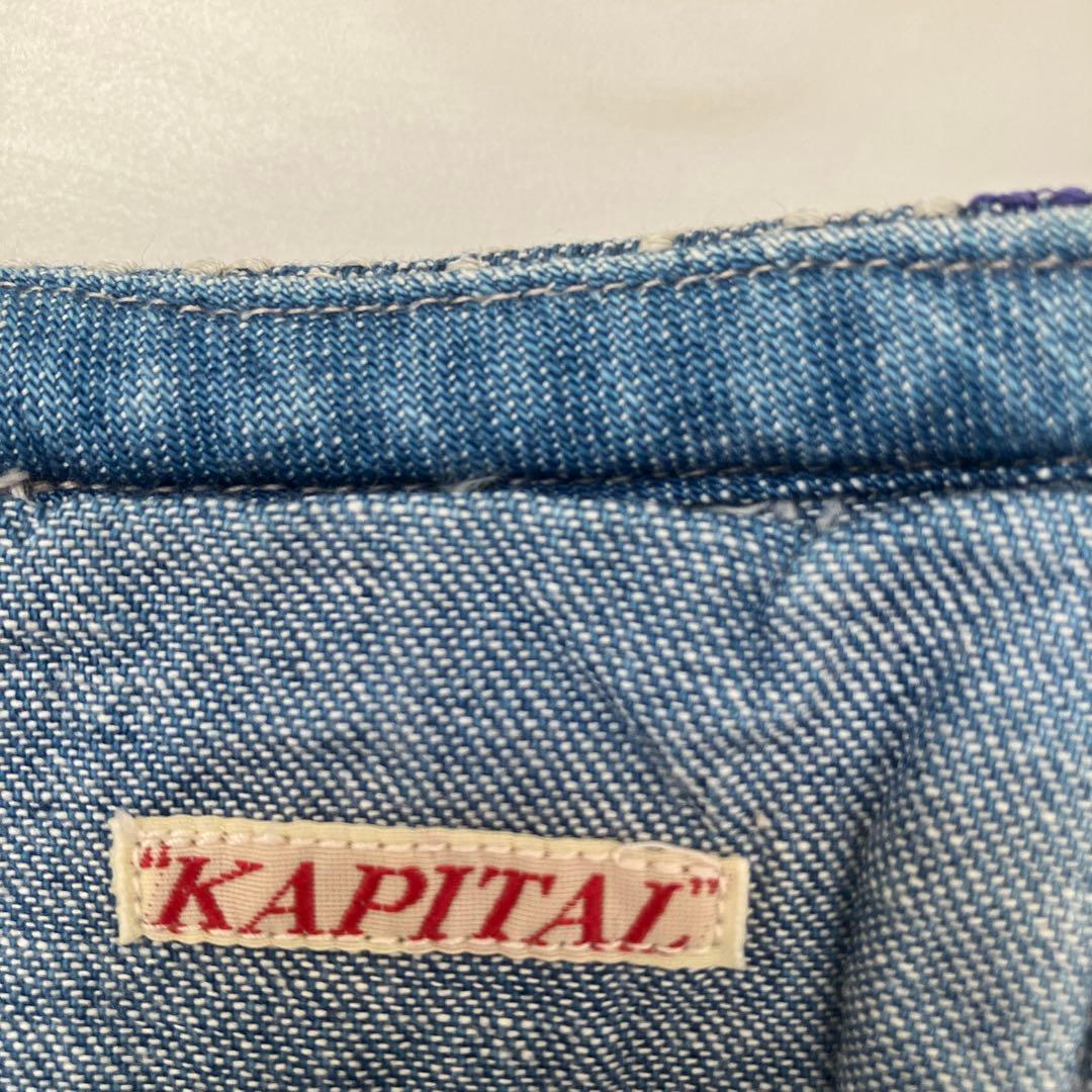 キャピタル　デニム Vネック　ジレ　ロング