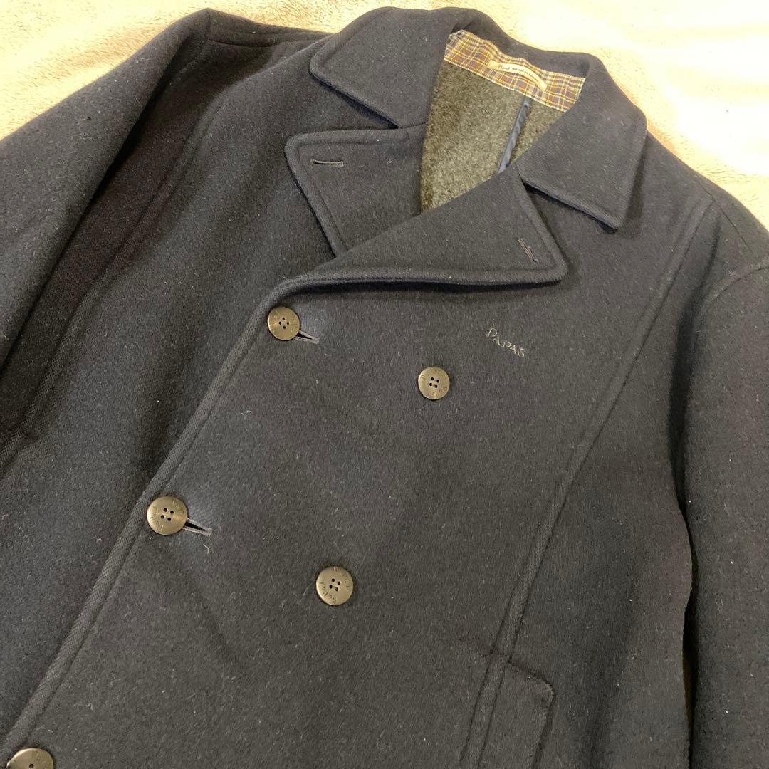 Papas Pコート 表地　毛100%