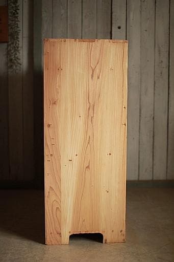 古い木枠のガラス戸棚　小引き出し2杯　食器棚　水屋　キャビネット　古家具　古民家