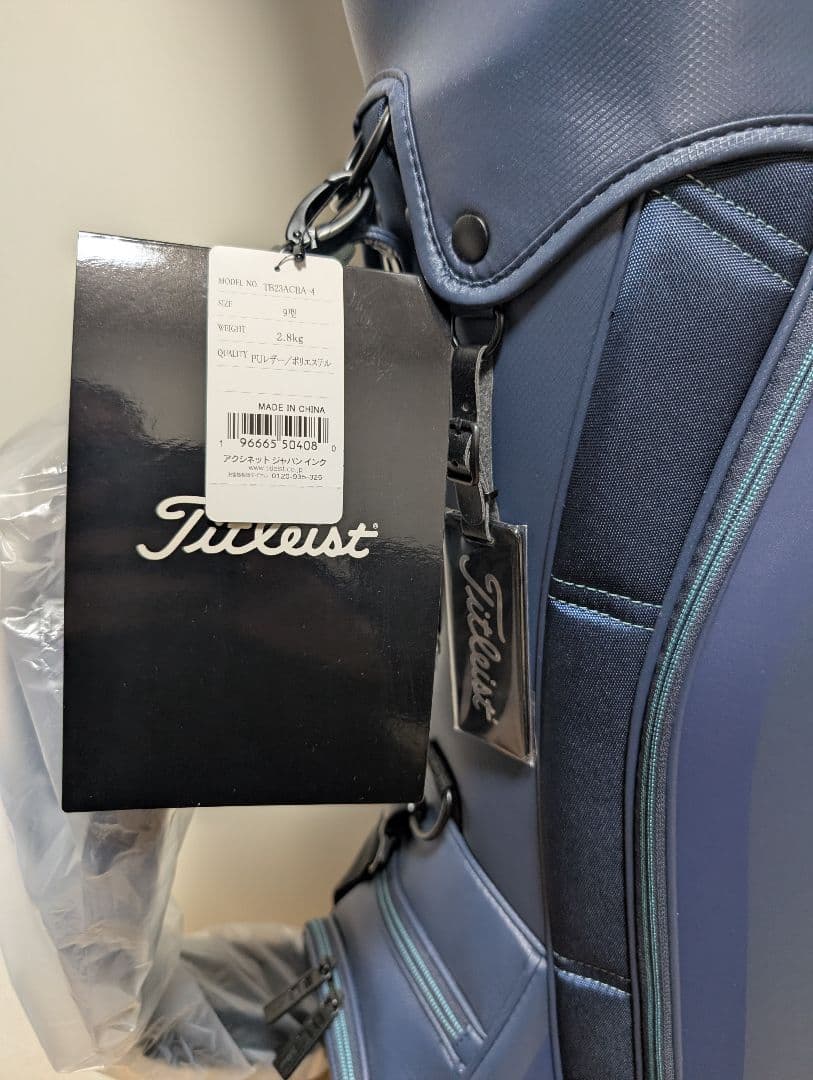 Titleist キャディバッグ TB23ACBA 9型 ネイビー