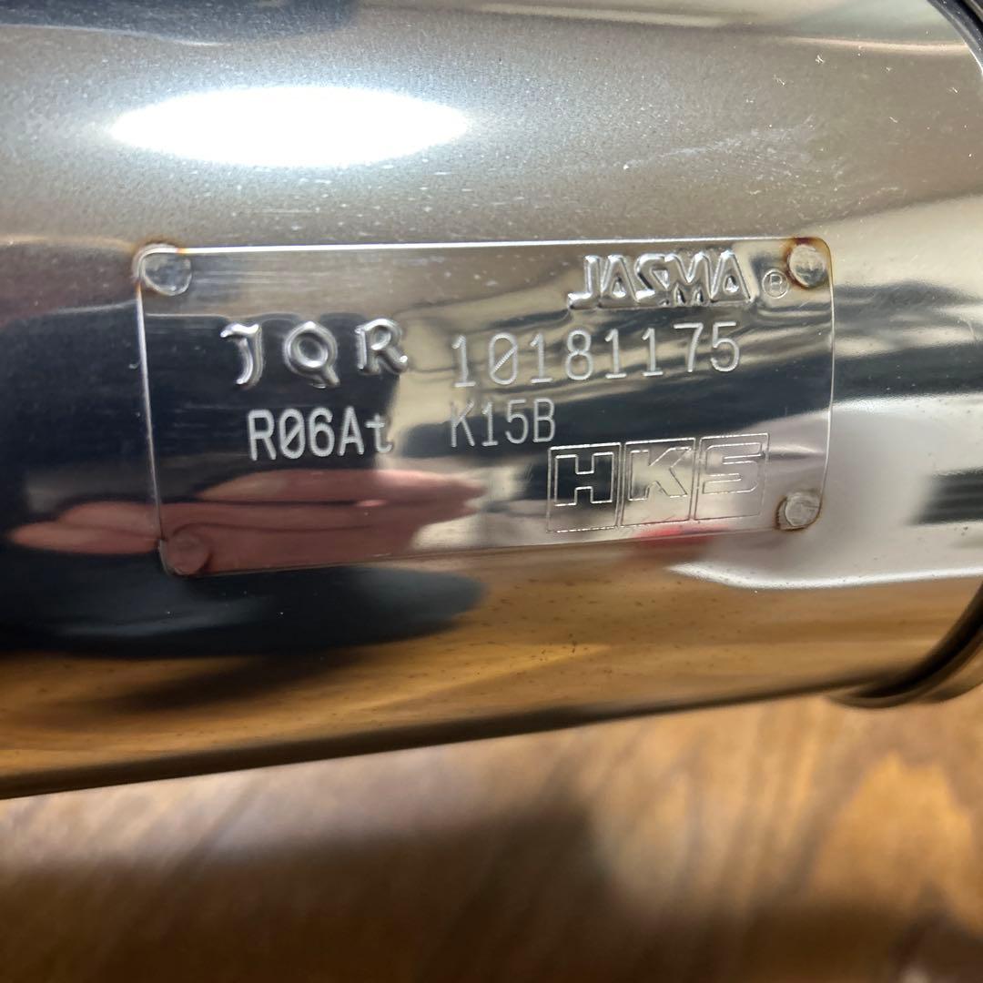 ジムニーJB64HKSリーガルマフラー。 HKSスーパーエアフィルター。