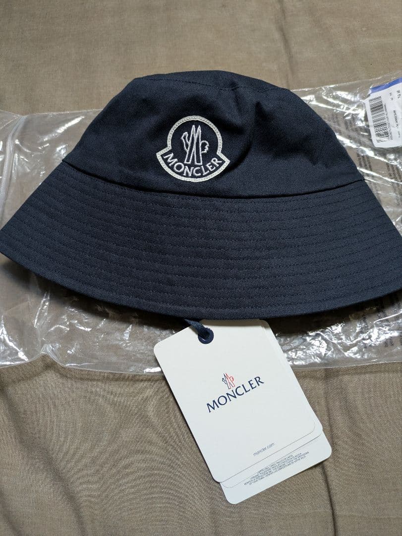 MONCLER バケットハット ネイビー Lサイズ