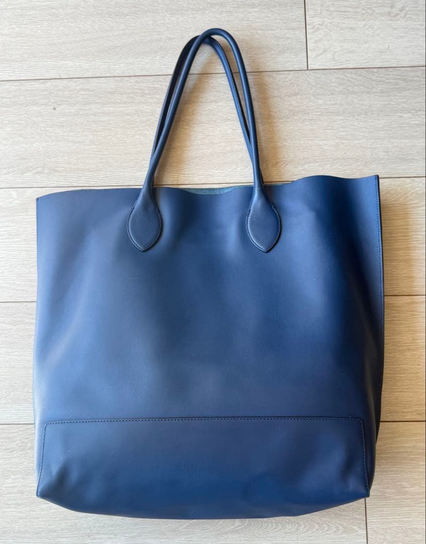 マルベリー ブルー レザートートバッグ