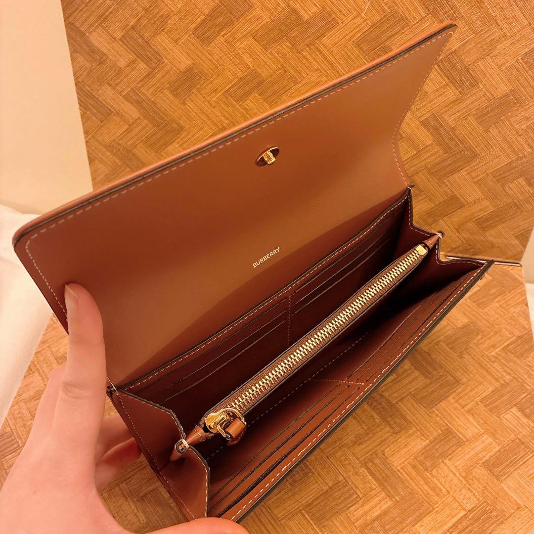 【未使用】バーバリー チェックコンチネンタルウォレット アーカイブベージュ