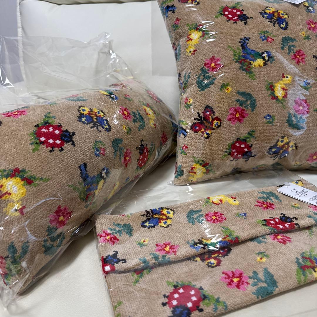 フェイラー　クッション2点＋ティッシュBOXカバー