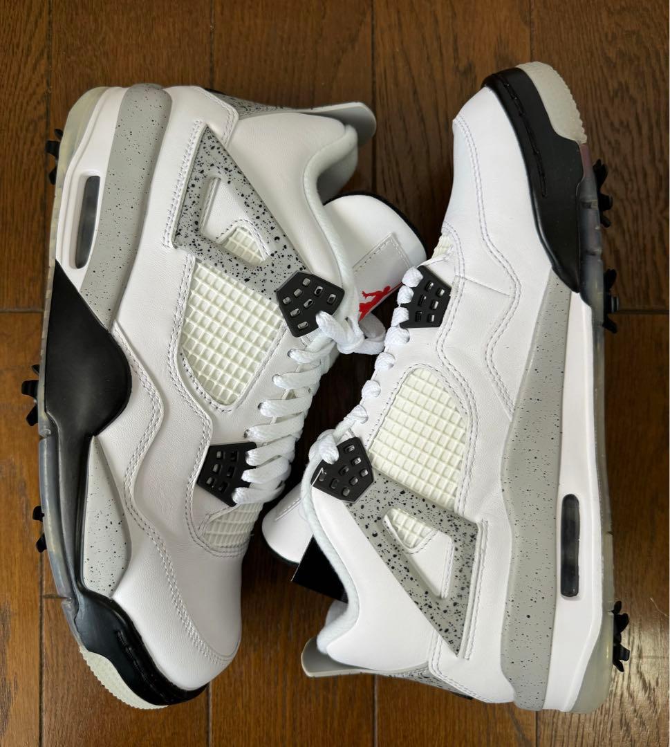 【未使用品】 AIR JORDAN 4 GOLF ホワイトセメント 27cm