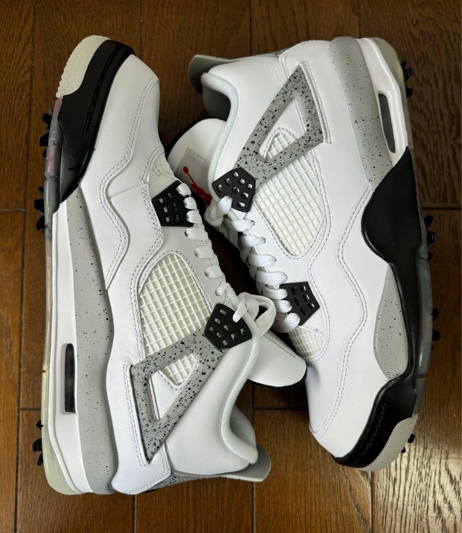 【未使用品】 AIR JORDAN 4 GOLF ホワイトセメント 27cm