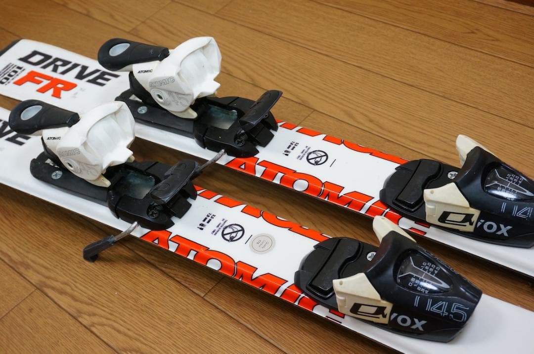 メンテ済 100cm 靴19cm ATOMIC スキーセット