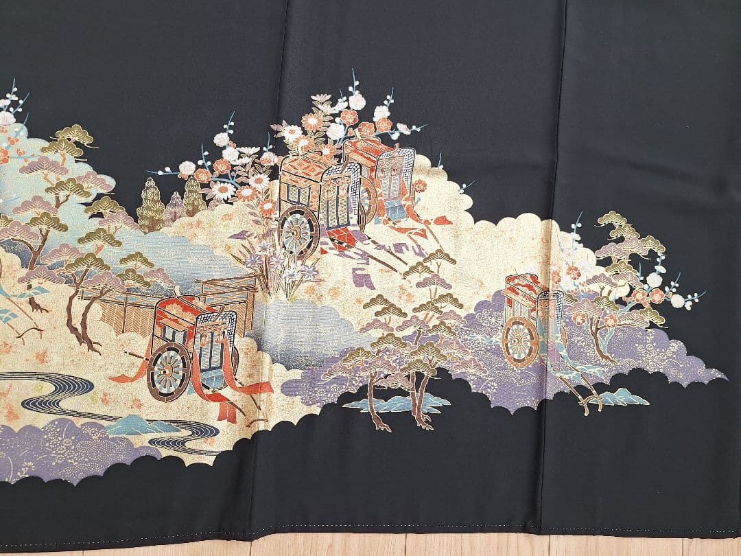 着物リメイクワンピース3657