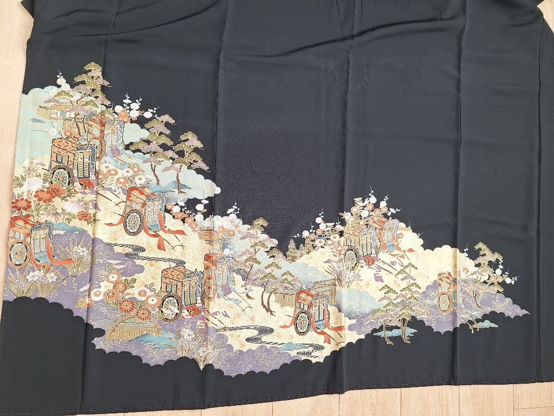 着物リメイクワンピース3657