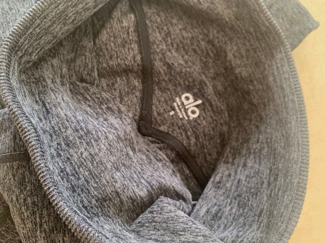 alo alo Airbrush ダークグレー ハイウエストレギンス S