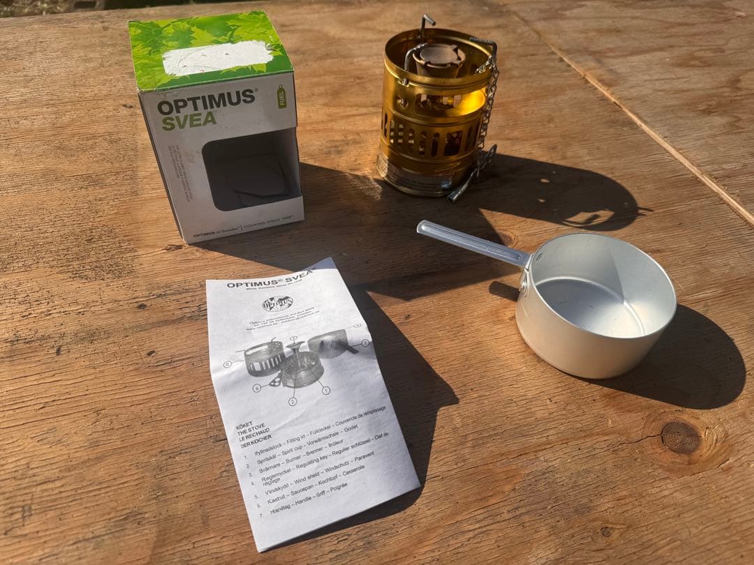 OPTIMUS SVEA シングルバーナー 123R 箱にシール跡有