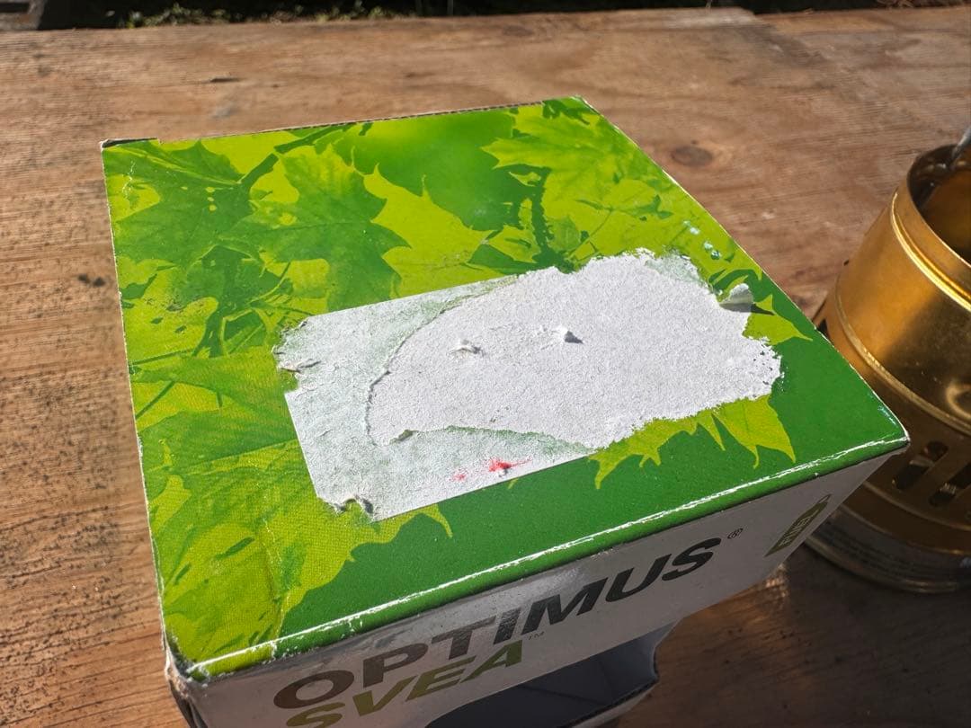 OPTIMUS SVEA シングルバーナー 123R 箱にシール跡有