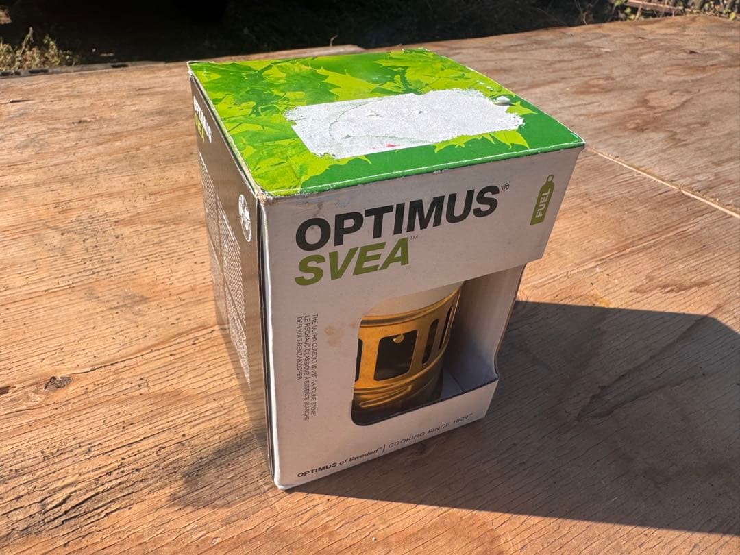 OPTIMUS SVEA シングルバーナー 123R 箱にシール跡有